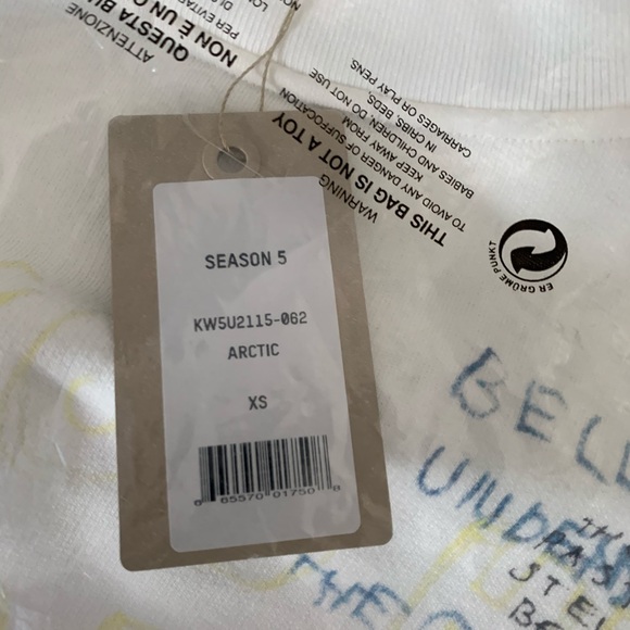 YEEZY “SEASON 5 white sweatshirt - Picture 3 of 3
